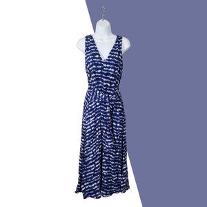 Ann Taylor Blue and White Maxi Dress